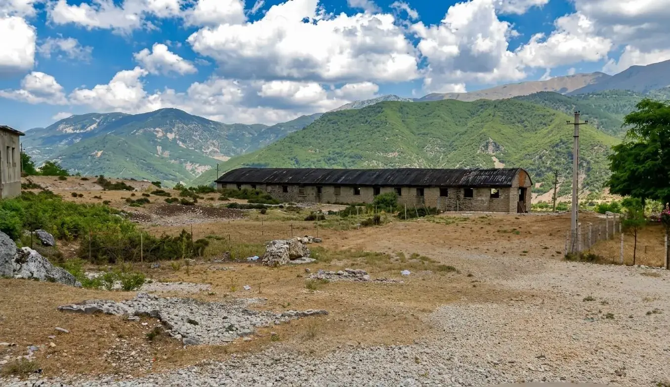 Barracks block at the military camp