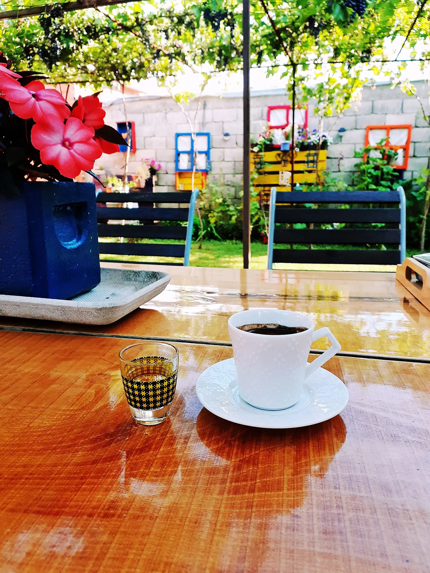 Albanian coffee and raki, Kruje Albania