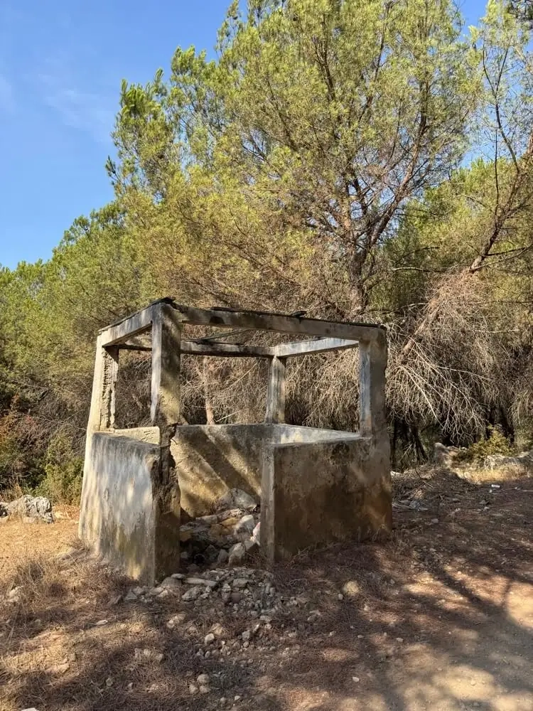 Ruined communist guard post, Kruje Albania