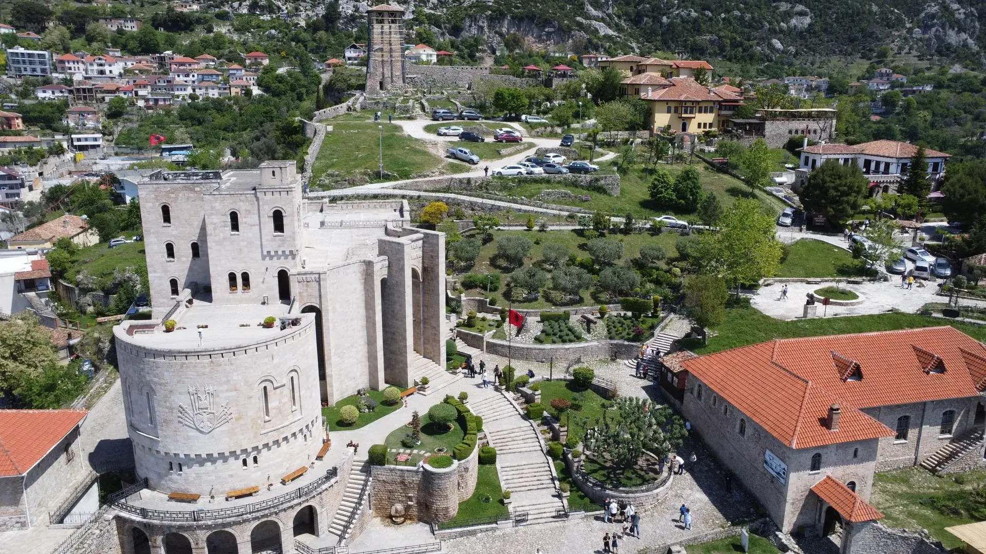 The Skanderbeg Museum from the air