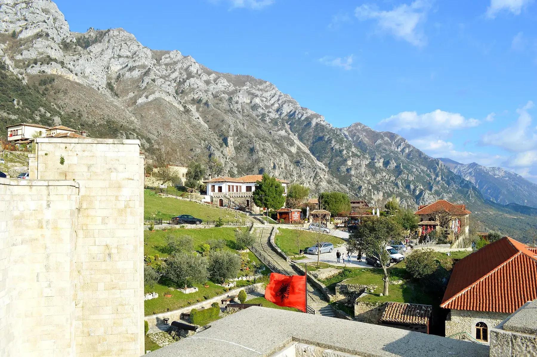 Mount Kruja above the castle