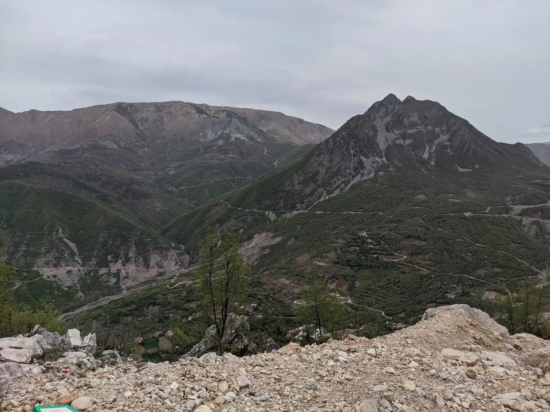 The road north from Kruja