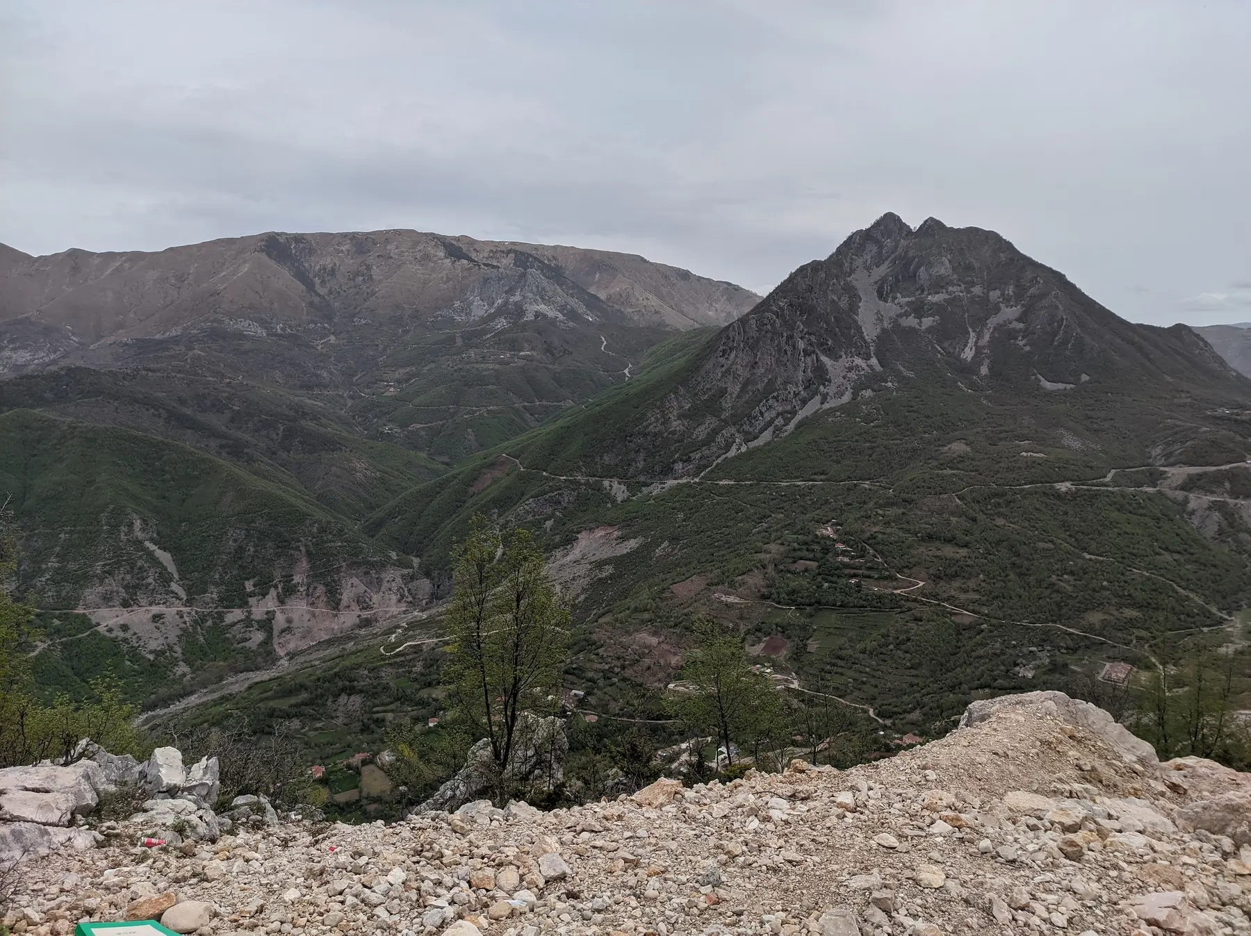 The road north from Kruja, Kruje Albania
