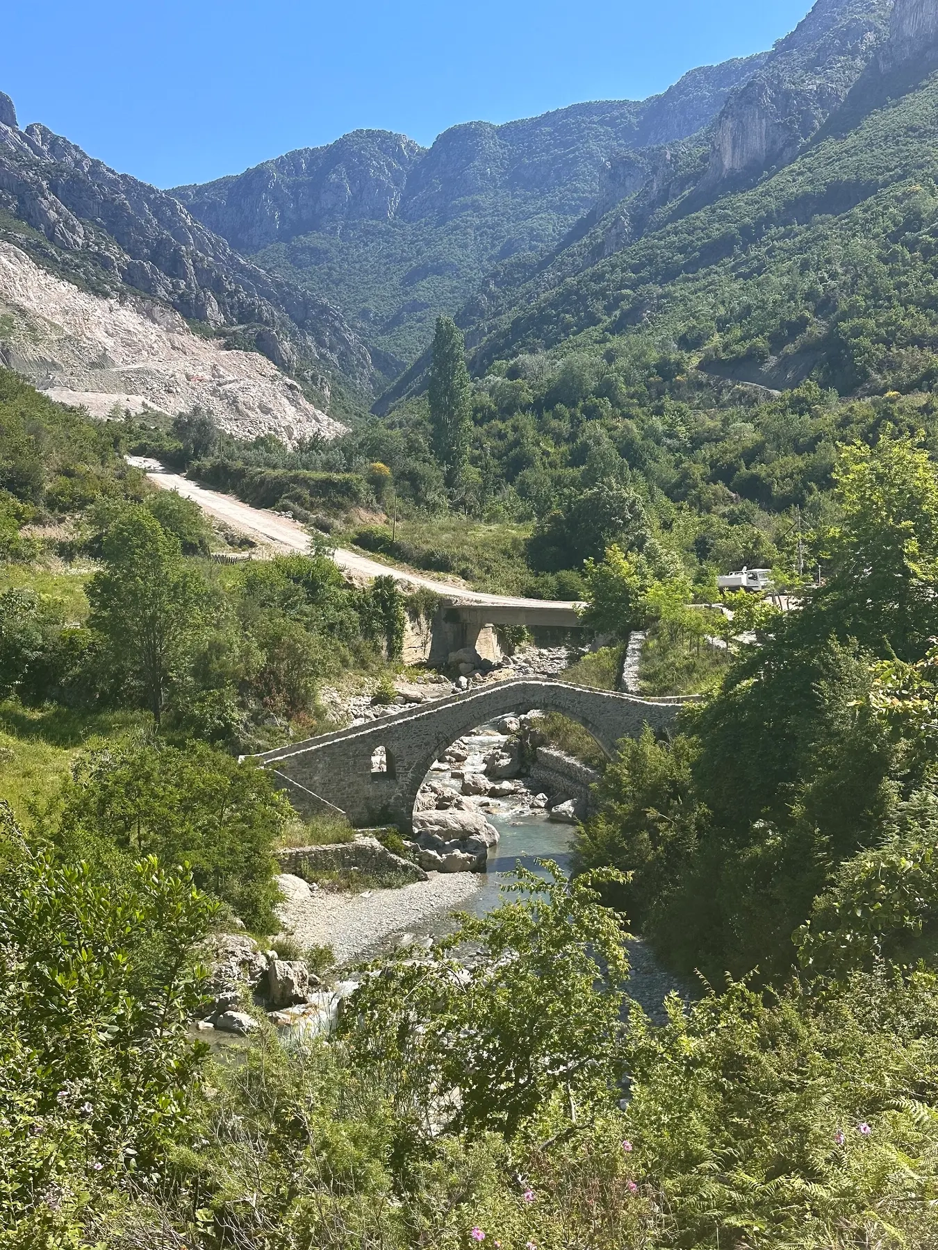 The Zeza valley at Kurcaj, Kruje Albania