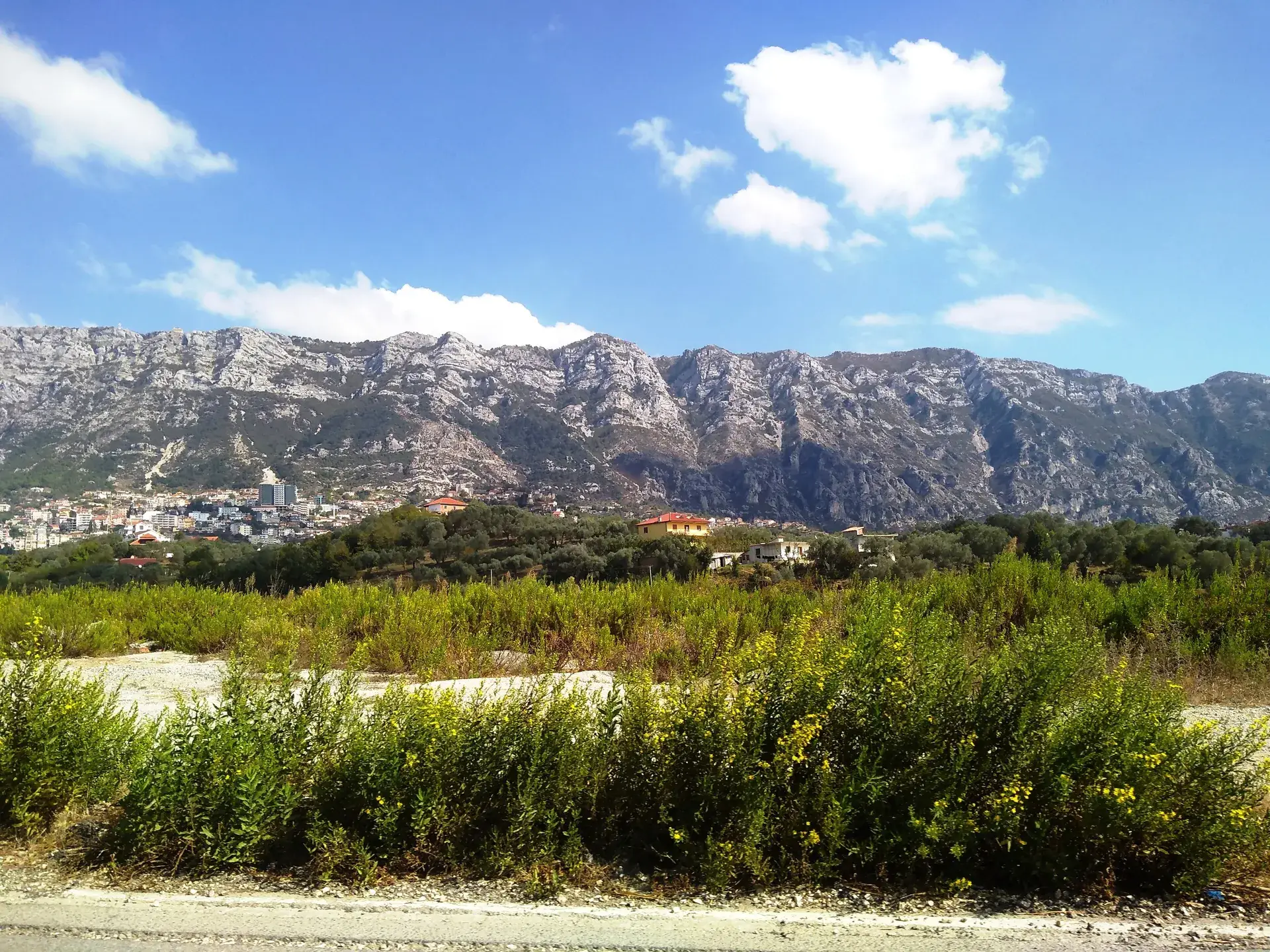 Mount Kruja above the town